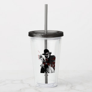 Verre En Acrylique Freddy contre Jason   Freddy Seeing Red