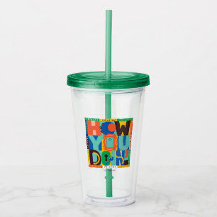 Verre En Acrylique FRIENDS™ How You Doin' - Graphisme Vif