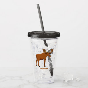 Verre En Acrylique Funny moose