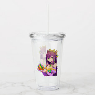 Verre En Acrylique Gâteau Anime Mardi Gras King