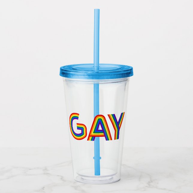 VERRE EN ACRYLIQUE GAY (Devant)