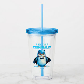 Verre En Acrylique Geler les criminels - Pingouin foncé