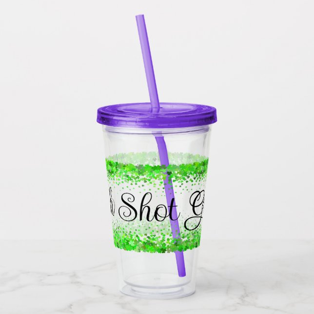 Verre En Acrylique Glass irlandais St Patrick's Day (Gauche)