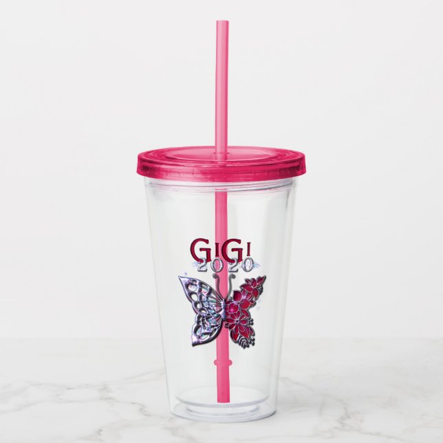 Verre En Acrylique Glorieux papillon GIGI 2020 (Devant)
