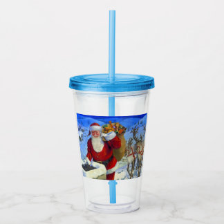 Verre En Acrylique Gourde de Noël