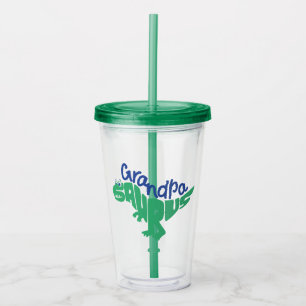Verre En Acrylique Grandpa Saurus Graphisme