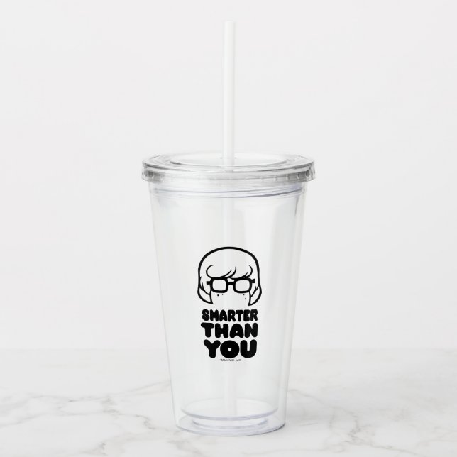 Verre En Acrylique Graphique Velma "plus intelligent que vous" (Devant)