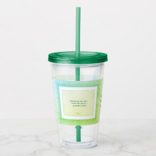 Verre En Acrylique Gratitude Remains™ : Sips Pleins de Sens   Cadeau 
