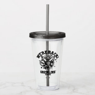 Verre En Acrylique Gremlins   Stripe Nous sommes de retour