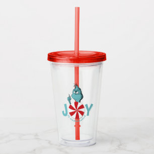 Verre En Acrylique Grinch   La joie est sous-estimée