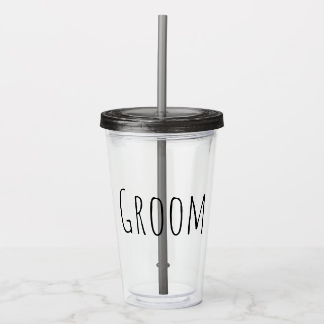Verre En Acrylique Groom  (Devant)