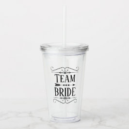 VERRE EN ACRYLIQUE GROUPE BRIDE BRIDAL PARTY TUMBLER