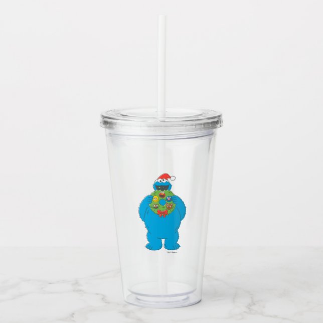 Verre En Acrylique Guirlande de Noël vintage Monster Cookies (Devant)