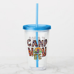 Verre En Acrylique Halloween Camping   Jeu de mots
