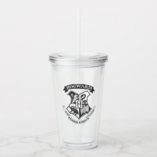 Verre En Acrylique Harry Potter   Cimier de Poudlard rétro