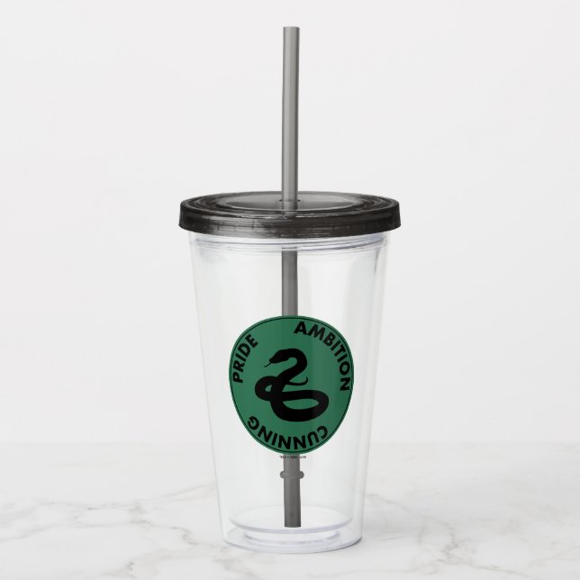 Verre En Acrylique Harry Potter | SLYTHERIN™ Caractéristiques graphiq (Devant)