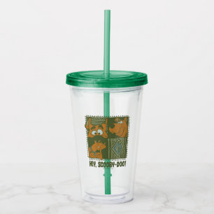 Verre En Acrylique Hey Scooby-Doo Carré tribal Graphic