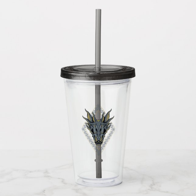 Verre En Acrylique HOUSE OF THE DRAGON | Balerion Skull Diamond Crest (Devant)