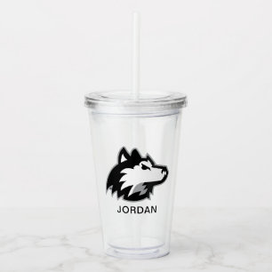 Verre En Acrylique Huskies du nord de l'Illinois