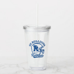 Verre En Acrylique Icône de casque de football Go Bulldogs