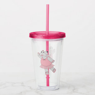 Verre En Acrylique illusima Ballerina Hippo