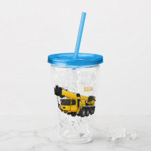 Verre En Acrylique Illustration de camion de grue
