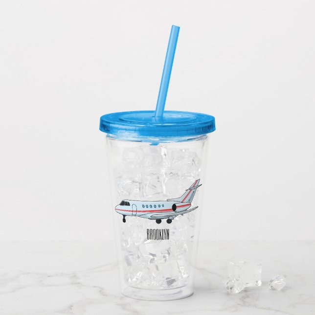 Verre En Acrylique Illustration de jet privé (Dos glace)