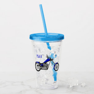 Verre En Acrylique Illustration de la moto à hélico