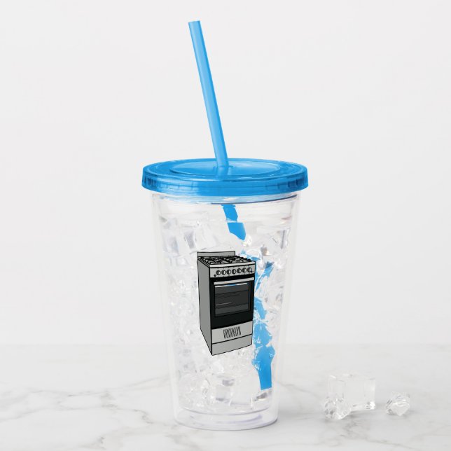 Verre En Acrylique Illustration de poêle électrique (Devant glace)