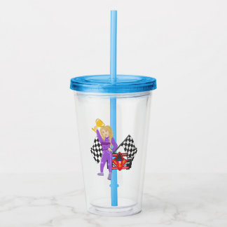 Verre En Acrylique Indycar Race Chick