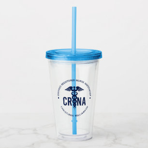 Verre En Acrylique Infirmière anesthésiste certifiée CRNA personnalis