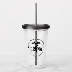 Verre En Acrylique Infirmière anesthésiste certifiée CRNA personnalis