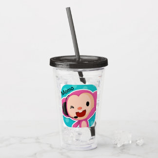 Verre En Acrylique J'Aime Le Tumbler Acrylique Monkey De Momo