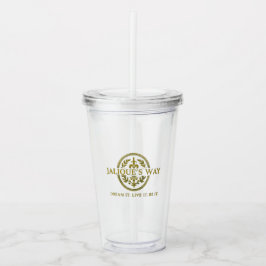 Verre En Acrylique Jalique's Way Cup and straw