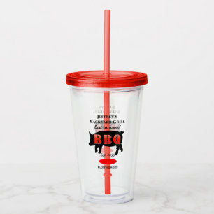 Verre En Acrylique Jardin Gratuit BBQ Acrylique Tumbler Verre Lid