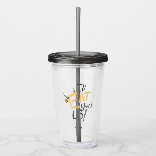 Verre En Acrylique Je vous mangerai du graphisme (Devant)