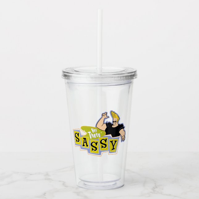 Verre En Acrylique Johnny Bravo - Hey There Sassy (Devant)