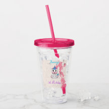 Joli licorne blanc rose