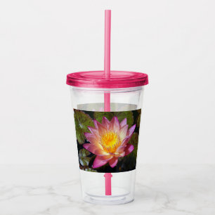 Verre En Acrylique Jolie Lily D'Eau Rose