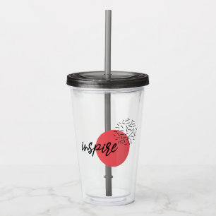 Verre En Acrylique Joueuse, mignonne, moderne, design simple d'Inspir