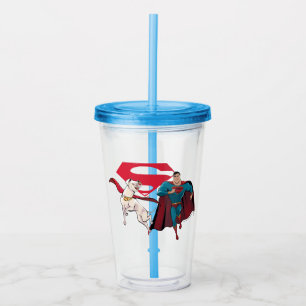 Verre En Acrylique Krypto & Superman