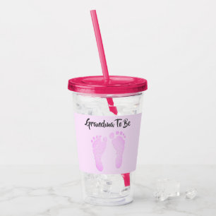 Verre En Acrylique La grand-mère doit être rose Faire-part