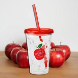 Verre En Acrylique La Pomme De Notre Baby shower Oeil