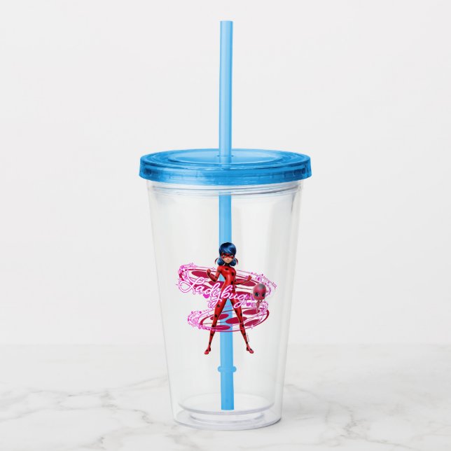 Verre En Acrylique Ladybug et Tikki Graphic (Devant)