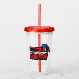 Verre En Acrylique Ladybug et Tikki   Soyez Votre Propre Héros !