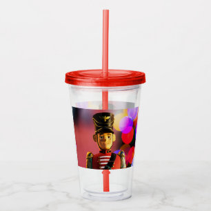 Verre En Acrylique L'ami soldat de jouet classique de Noël de Slipper
