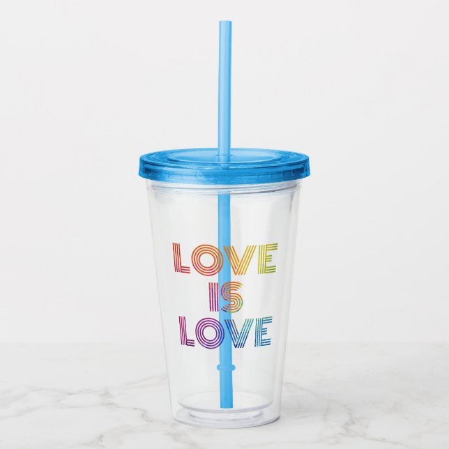 Verre En Acrylique L'amour est l'amour| Grandes surfaces modernes (Devant)