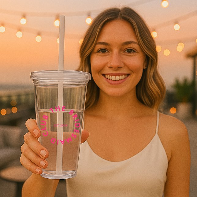 Verre En Acrylique Le Bridesmaid Club Bachelorette (Créateur téléchargé)