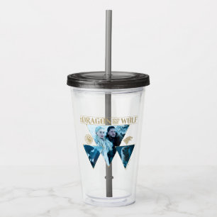 Verre En Acrylique Le Dragon et le Wolf Daenerys & Jon Graphic