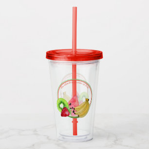 Verre En Acrylique Le Goût Rafraîchissant Des Fruits